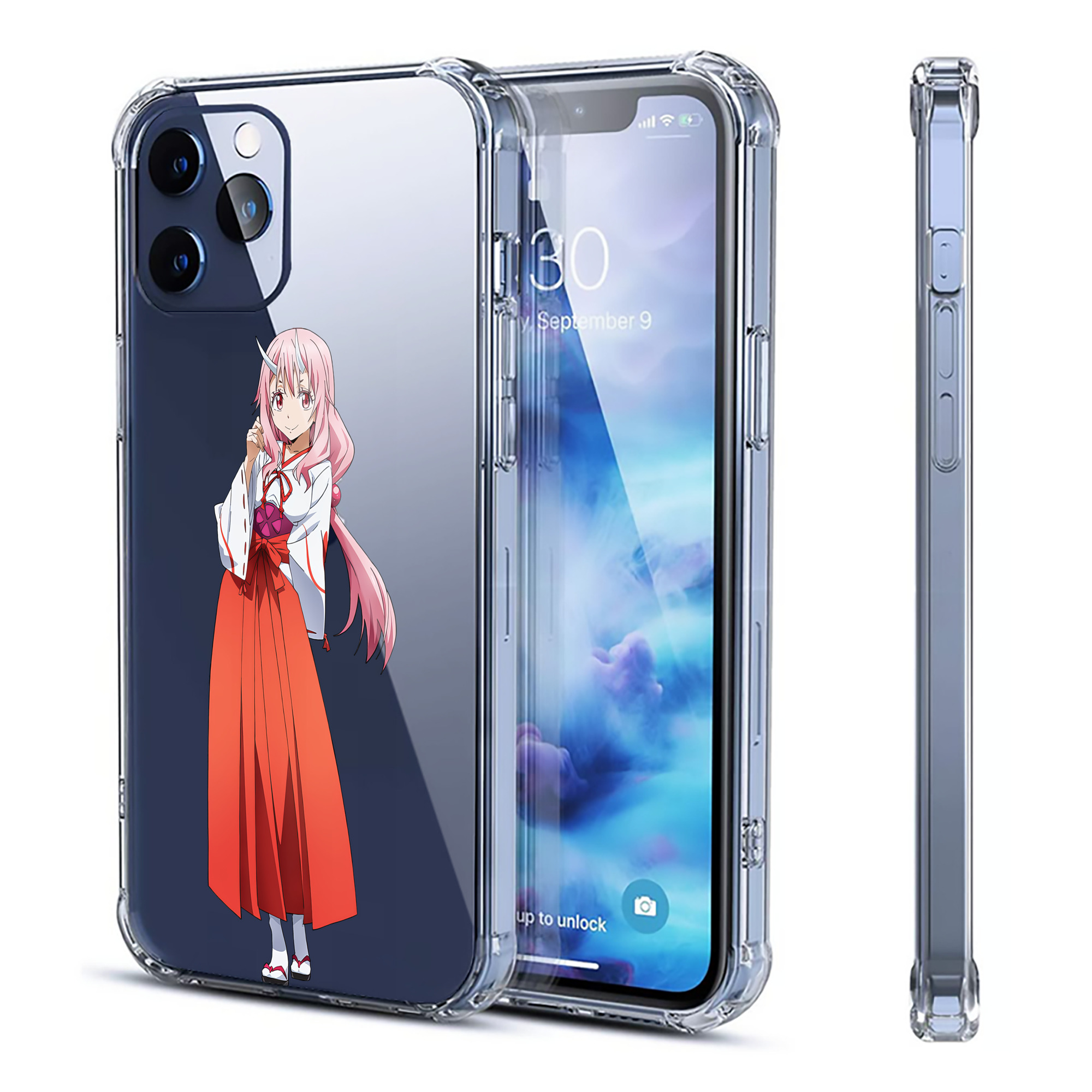 （画像用） 転スラ Regarding Reincarnated to Slime 【iPhone 12シリーズ対応】透明スマホケース（クリアソフトケース）